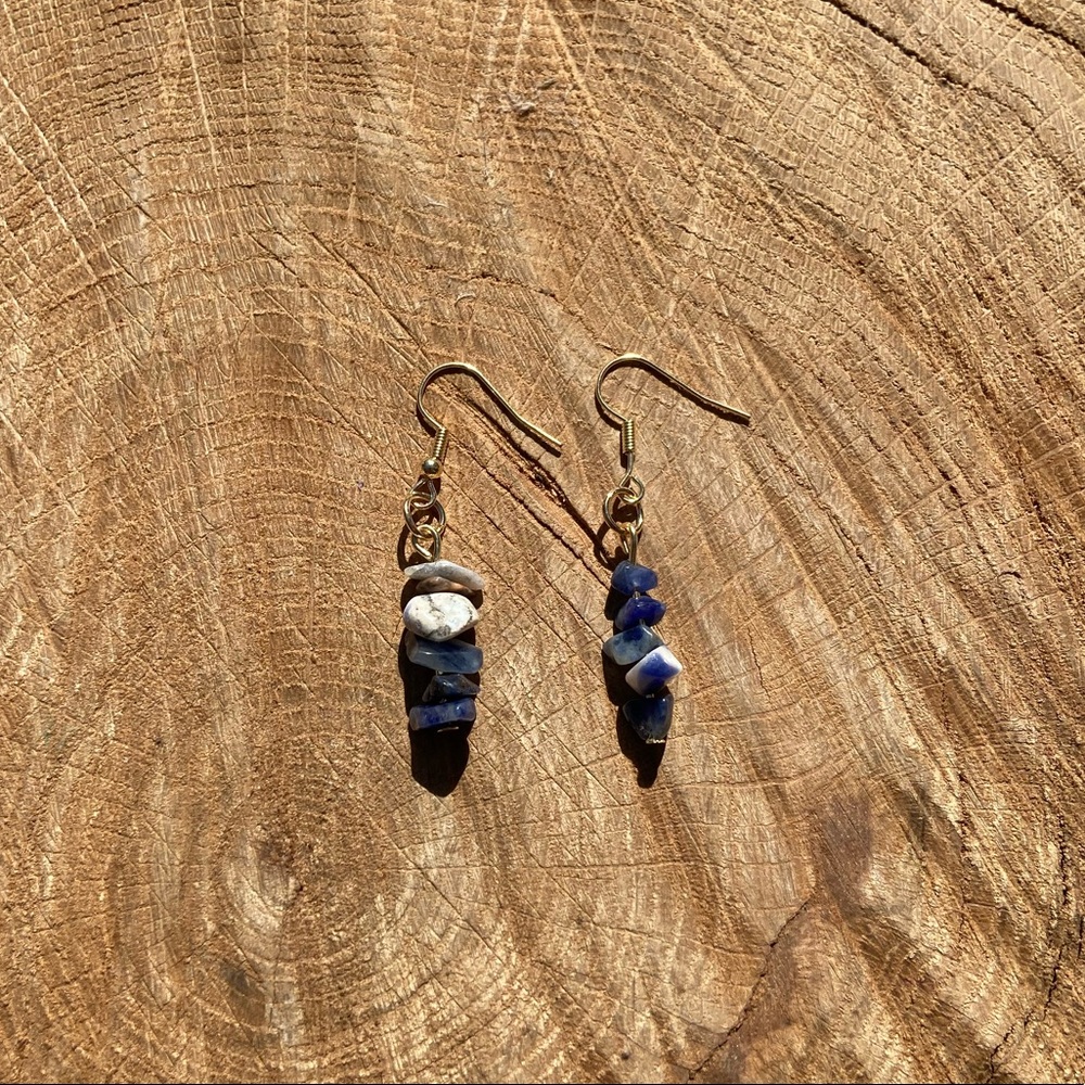 3 for $10 handmade sodalite earrings